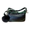 Immagine di Pash Bag BORSA DONNA Piccola BAQUETTE DA SPALLA tracolla e sciarpa nero NATASHA