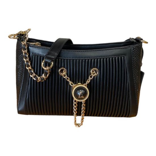 Immagine di Pash Bag BORSA DONNA Piccola Sacca BAQUETTE DA SPALLA con tracolla lunga MANDY