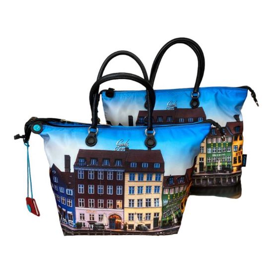 Immagine di GABS BORSA DONNA SHOPPER Trasform in bauletto / Tessuto 547 - NYHAVN G3 VELA L