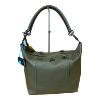 Immagine di GABS BORSA DONNA SHOPPER Sacca ZAINO DA SPALLA trasform in PELLE VERDE G3 L PLUS