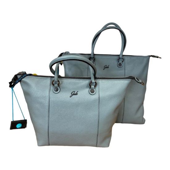 Immagine di GABS BORSA DONNA SHOPPER Sacca ZAINO DA SPALLA trasform in PELLE GREY G3 L PLUS