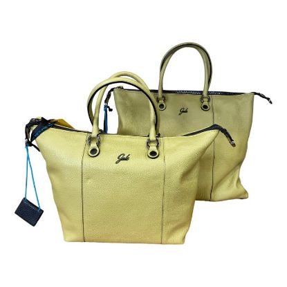 Immagine di GABS BORSA DONNA SHOPPER Sacca ZAINO DA SPALLA trasform in PELLE GIALL G3 L PLUS