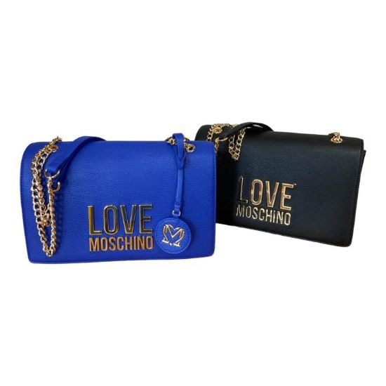 Immagine di LOVE MOSCHINO BORSA DA SPALLA con 3 DIVISORI interni PATTINA JC4099