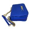 Immagine di LOVE MOSCHINO BORSA DA SPALLA CHIUSA DA PATTA 3 DIVISORI trapuntato BLU JC4000