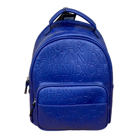 Immagine di ARMANI EXCHANGE Backpack Zaino Zainetto Donna chiuso con zip SIGLATO BLU 942805