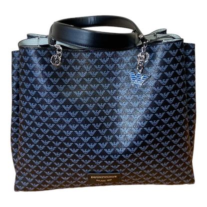 Immagine di EMPORIO ARMANI BORSA DONNA Shopper grande con tracolla e 3 divisori BLU Y3D158