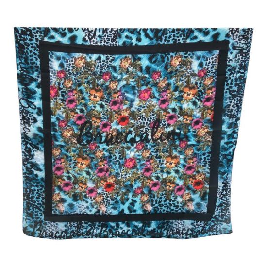 Immagine di BRACCIALINI Donna SCIARPA Sciarpina Foulard da collo poliestere FIORI BFR334