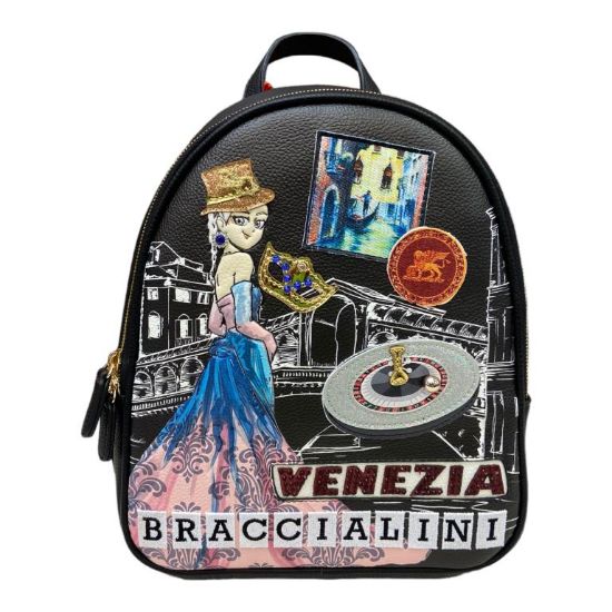 Immagine di BRACCIALINI CARTOLINE Borsa Donna Zaino Medio da spalla VENEZIA ITALIA B17373