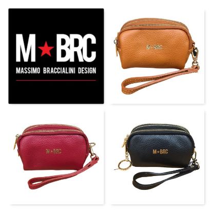 Immagine di BRC Massimo BRACCIALINI Astuccio portachiavi 3 DIVISORI Pochette da polso Q600