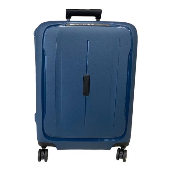 Immagine di SAMSONITE ESSENZ SPINNER 4 RUOTE 55CM bagaglio a mano 100% RECICLED Navy KM0001