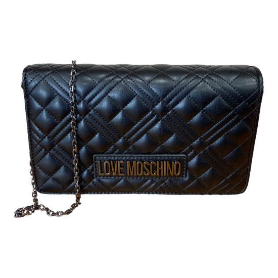 Immagine di LOVE MOSCHINO BORSA Donna Pochette a tracolla CHIUSA con PATTA Nero/Arg JC4079