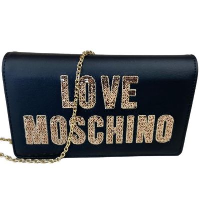 Immagine di LOVE MOSCHINO BORSA Donna Pochette a tracolla CHIUSA da PATTA strass JC4293