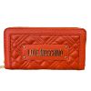 Immagine di LOVE MOSCHINO PORTAFOGLI DONNA A 2 SCOMPARTI CHIUSO da ZIP 8 CARD arancio JC5600