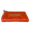 Immagine di LOVE MOSCHINO PORTAFOGLI DONNA A 2 SCOMPARTI CHIUSO da ZIP 8 CARD arancio JC5600