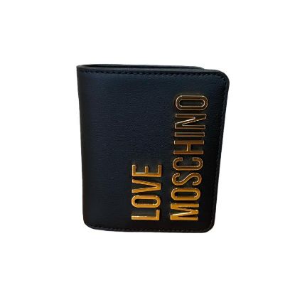 Immagine di LOVE MOSCHINO PORTAFOGLI DONNA Molto piccolo 3 Credit CARD e Monete NERO JC5612