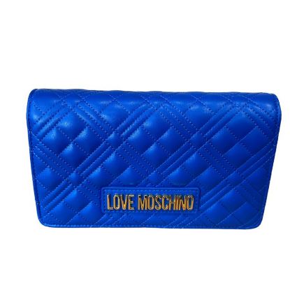 Immagine di LOVE MOSCHINO BORSA Pochette A SPALLA CHIUSA DA PATTA elegante/casual BLU JC4079