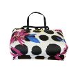 Immagine di PASH BAG SHOPPER REVERSE DA SPALLA + borsa interna e SCIARPA Bianco/Pois PARIS