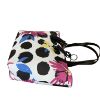 Immagine di PASH BAG SHOPPER REVERSE DA SPALLA + borsa interna e SCIARPA Bianco/Pois PARIS
