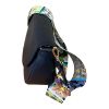 Immagine di M BRC borsa sacca da spalla in pelle 2 tracolle incluse chiusa con pattina C078