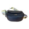 Immagine di M BRC borsa sacca da spalla in pelle 2 tracolle incluse chiusa con pattina C078