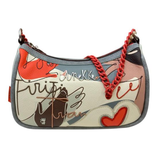 Immagine di ANEKKE Borsa Donna Sacca Piccola baquette da spalla con tracolla appl 40762309