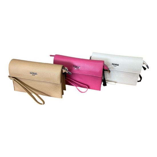 Immagine di Pash Bag BORSA DONNA tracollina pochette DA SPALLA 3 DIVISORI colori ODETTE