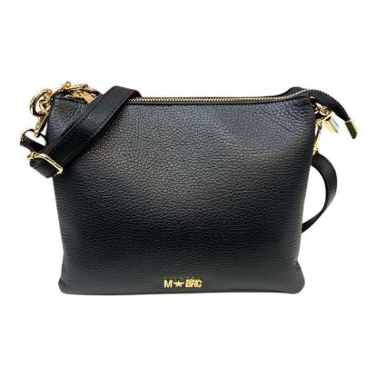 Immagine di MBRC Borsa donna tracollina IN PELLE / da spalla con 3 divisori interni C162