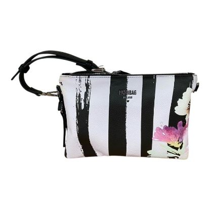 Immagine di PASH BAG BORSA DONNA CLUTCH POCHETTE PIATTA DA POLSO CON TRACOLLA fiori SOPHIE