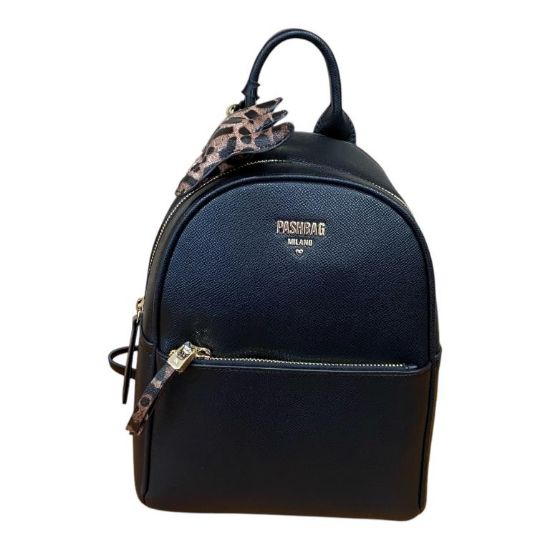 Immagine di PASH BAG Borsa Donna ZAINO Zainetto Piccolo da spalla Nero JEFF