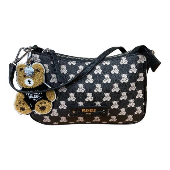 Immagine di SACCAPash Bag BORSA DONNA Piccola SACCA DA SPALLA con tracolla lunga ORSETTI ALISSA
