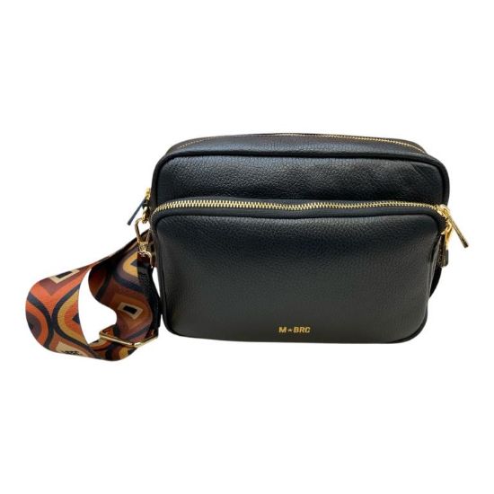 Immagine di M BRC Sacca a spalla in pelle di vitello 2 tracolle e tasche Chiusa con zip G123