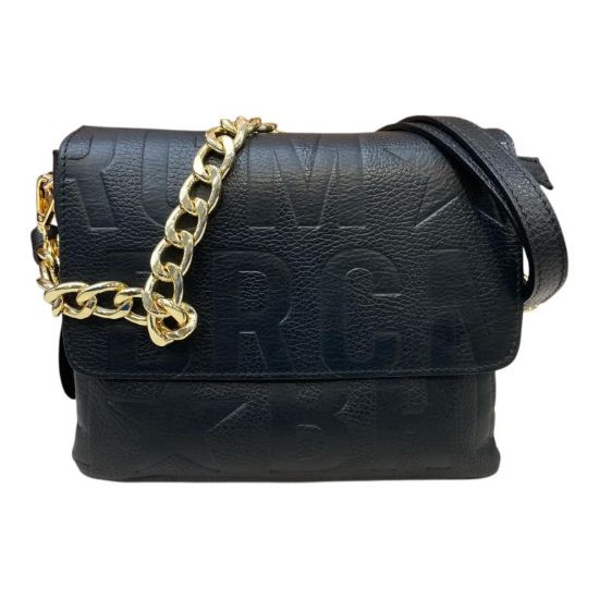 Immagine di MBRC Borsa donna tracollina IN PELLE / da spalla con 3 divisori interni G257