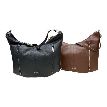 Immagine di MBRC borsa sacca Grande da spalla in pelle di vitello Made in Italy G430