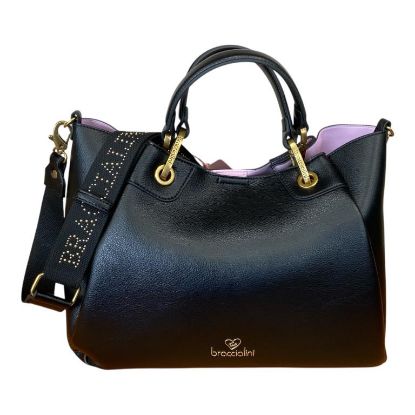 Immagine di BRACCIALINI Borsa Shopper da braccio con tracolla e pochette estraibile B18502