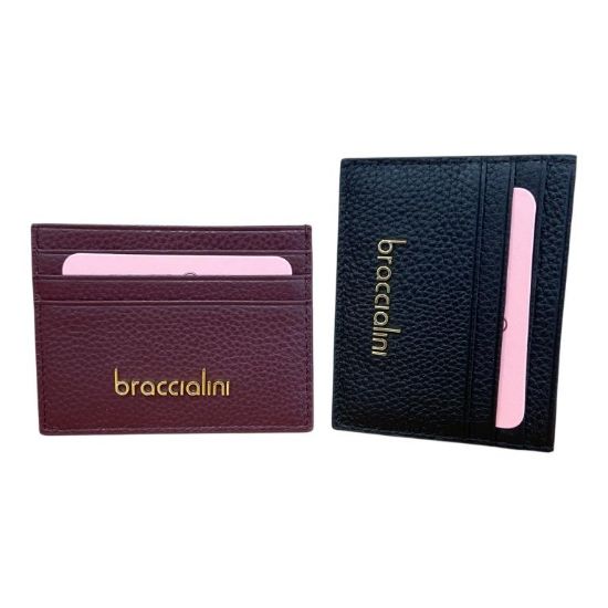 Immagine di BRACCIALINI PORTAFOGLI DONNA credit card piatto In pelle 6 FESSURE B18705