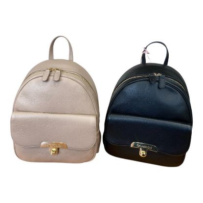 Immagine di BRACCIALINI Borsa donna Zaino in VERA PELLE Medio da spalla B18654