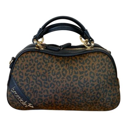 Immagine di BRACCIALINI Borsa Bauletto Leopardato da braccio con tracolla  B18693