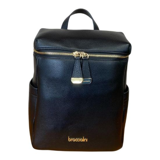 Immagine di BRACCIALINI Borsa donna Zaino in VERA PELLE Medio da spalla B18644