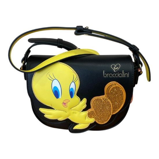 Immagine di BRACCIALINI SHAPE Looney Tunes Borsa Sacca con tracolla regolabile Titti LT222