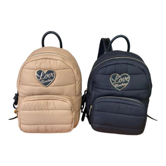 Immagine di LOVE MOSCHINO BORSA ZAINO Grande DA SPALLA chiuso da zip PIUMINO JC4353