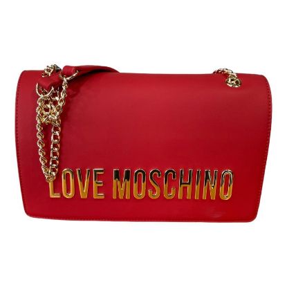 Immagine di LOVE MOSCHINO BORSA DA SPALLA con 3 DIVISORI interni PATTINA JC4192