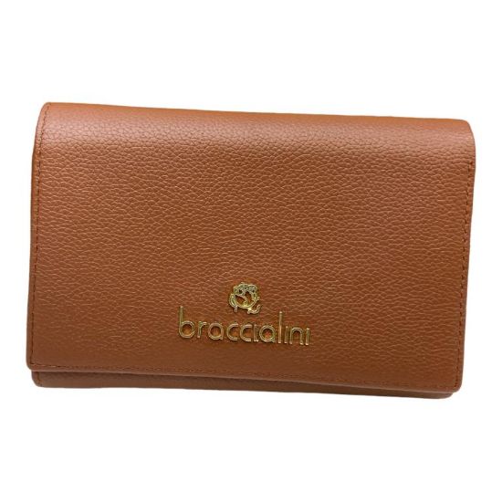 Immagine di BRACCIALINI PORTAFOGLI MEDIO IN PELLE di vitello 7 CARD + SPICCI + MONETE B17513
