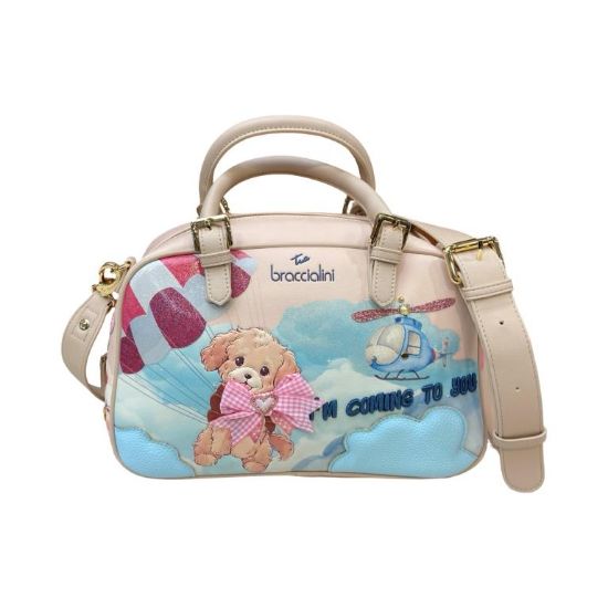 Immagine di BRACCIALINI Borsa Shopper Bauletto Medio da braccio con tracolla CANE DOG B18801