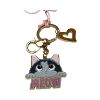 Immagine di BRACCIALINI PORTACHIAVI AD ANELLO In metallo con 1 CIONDOLO GATTO AB0455 KR5