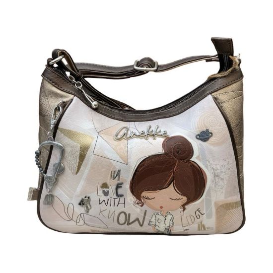 Immagine di ANEKKE Borsa Donna Sacca Hobo Media da spalla con tracolla regolabile 42803002