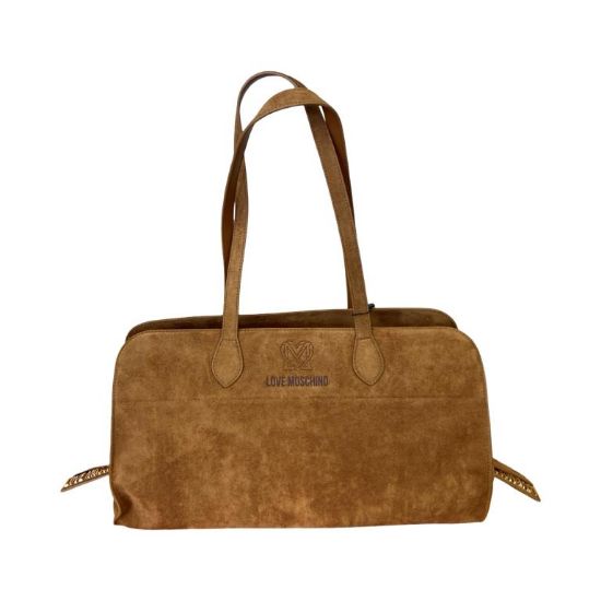 Immagine di LOVE MOSCHINO BORSA DONNA SHOPPER Grande da spalla ALCANTARA scamosciato JC4271