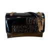 Immagine di LOVE MOSCHINO BORSA DA SPALLA CHIUSA DA PATTA 3 DIVISORI trac reg VERNICE JC4246