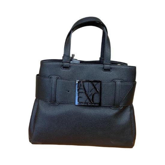 Immagine di ARMANI AX borsa donna shopper MEDIA da Braccio con tracolla NERO 0285F11902
