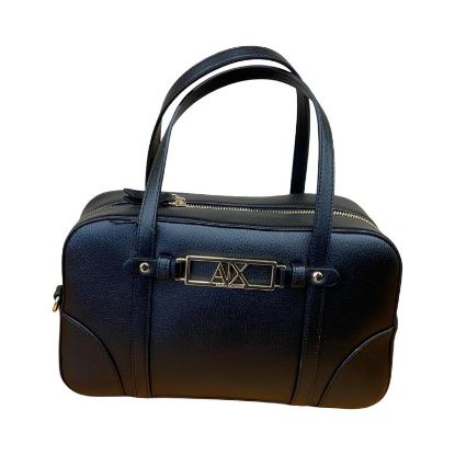 Immagine di ARMANI AX borsa donna BAULETTO da Braccio con tracolla applicabile NERO 2610