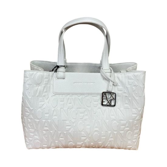 Immagine di ARMANI EXCHANGE borsa donna shopping MEDIA con tracolla e divisori BIANCO XW1222